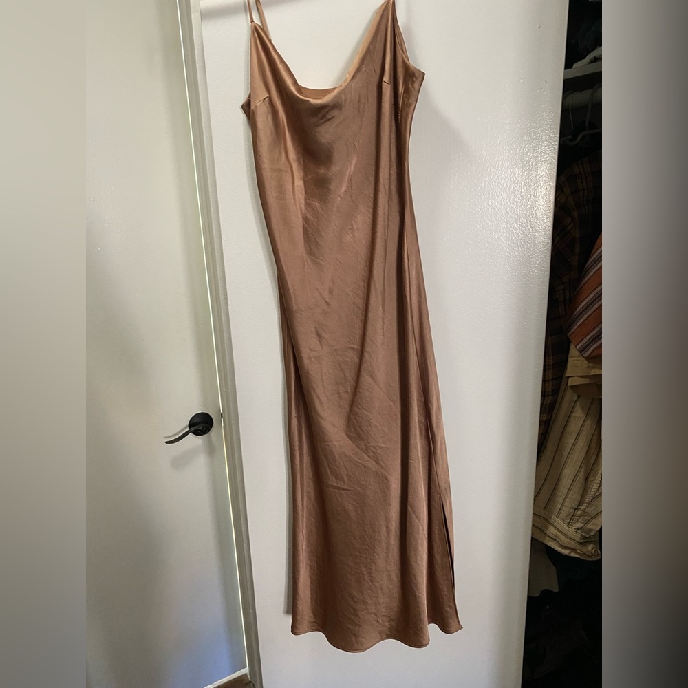 Express Champagne Midi Dress